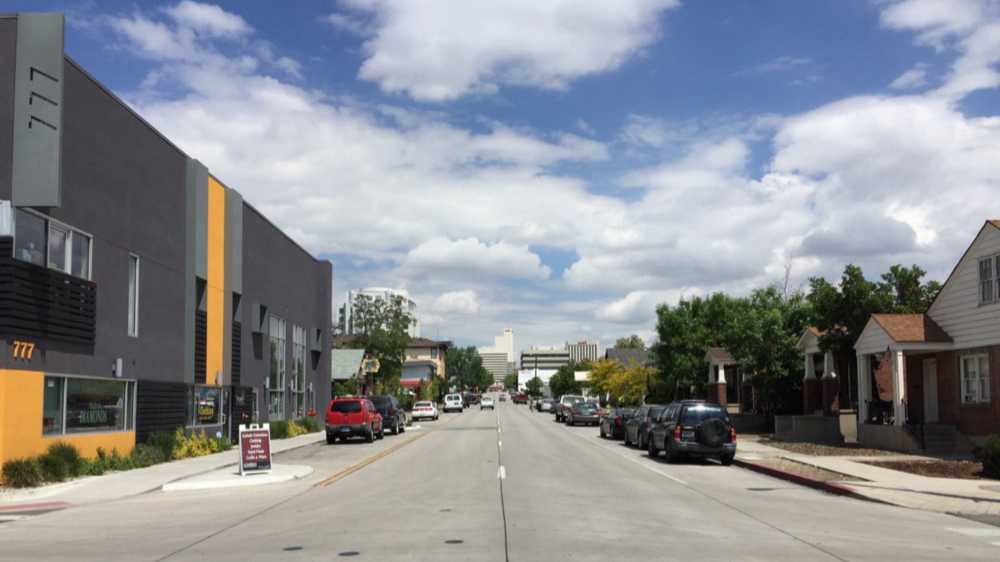 Adding a cycle track to downtown Reno, Nevada